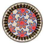 Hand-Painted Floral Mandala Wooden Decorative Plate - WD-131-A