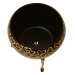 Designer Black & Gold Metal Planter with Stand I-188-A - Image 4