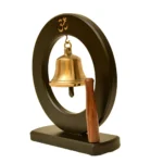 Brass Hanging Temple Bell with Om Symbol BR-275-A - Image 2
