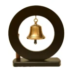 Brass Hanging Temple Bell with Om Symbol BR-275-A - Image 3
