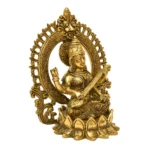Exquisite Brass Saraswati Idol BR-281-A - Image 2