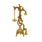 Brass Twin Bell Hanging Diya BR-264-A(Set of 2) - Image 2