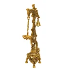 Brass Twin Bell Hanging Diya BR-264-A(Set of 2) - Image 3