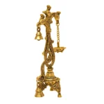 Brass Twin Bell Hanging Diya BR-264-A(Set of 2) - Image 4
