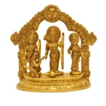Handcrafted Brass Ram Darbar Idol – Lord Ram, Sita, Lakshman & Hanuman Statue - BR-260-A
