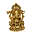 Intricately Handcrafted Brass Lord Ganesha Idol | Symbol of Prosperity & Wisdom - BR-294-A