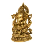Intricately Handcrafted Brass Lord Ganesha Idol BR-294-A - Image 2
