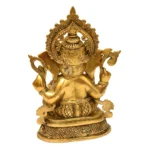 Intricately Handcrafted Brass Lord Ganesha Idol BR-294-A - Image 3