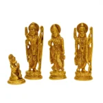 Brass Ram Darbar Idol Set – Ram, Sita, Lakshman & Hanuman Figurines (Set of 4) - BR-262-A