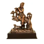 Lord Krishna Playing Flute Under Tree Statue | Antique Finish | Decorative Idol for Home & Gifts - G-221-A