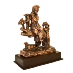 Lord Krishna Playing Flute Under Tree Statue Antique Finish G-221-A - Image 2