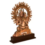 Antique Shiva Parvati Idol with Shivling and Sun Aura G-33-A - Image 3