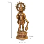 Divine Hanuman Idol Handcrafted Religious Statue G-153-B - Image 4