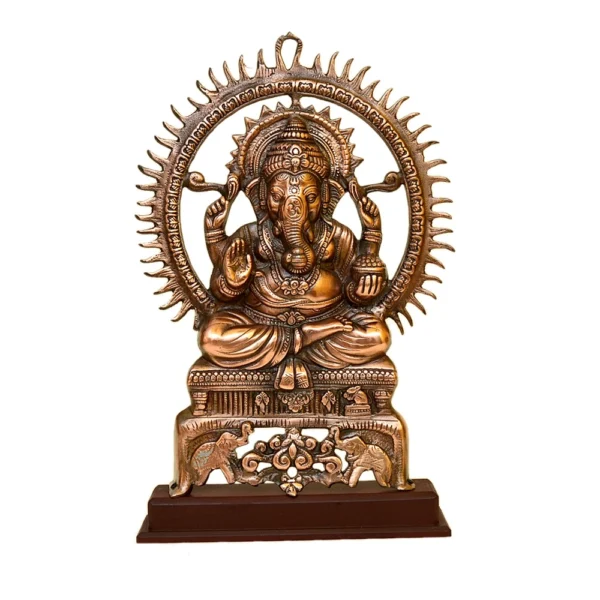 Lord Ganesha Idol – Spiritual Wall Décor | Symbol of Wisdom & Prosperity - G-217-A - Image 1