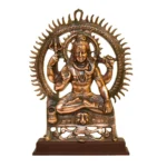 Lord Shiva Idol – Seated Mahadev Statue | Antique Finish Wall Decor for Home & Temple - G-218-A