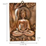 Handcrafted Buddha Wall Art Sculpture Antique Bronze Finish G-229-A - Image 4