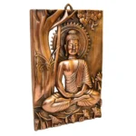 Handcrafted Buddha Wall Art Sculpture Antique Bronze Finish G-229-A - Image 2