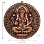 Divine Lord Ganesha Wall Hanging Antique Finish G-225-A - Image 4