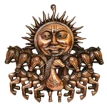 Handcrafted Surya Dev Wall Hanging (Bronze Finish) G-226-B - Image 2