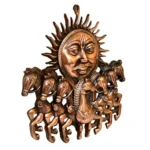 Handcrafted Surya Dev Wall Hanging (Bronze Finish) G-226-B - Image 3
