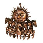 Handcrafted Surya Dev Wall Hanging (Bronze Finish) G-226-B - Image 4