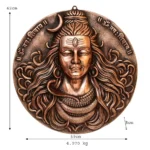 Handcrafted Lord Shiva Wall Hanging (Bronze Finish) G-227-A - Image 4