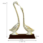Elegant Silver Swan Couple Decorative Showpiece W-71-C - Image 4