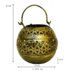 Vintage Metal Lantern Handcrafted Decorative Candle Holder I-178-A - Image 4