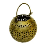 Vintage Metal Lantern Handcrafted Decorative Candle Holder I-178-A - Image 3