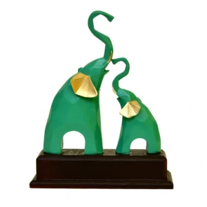 Decorative Mother & Baby Elephant Showpiece - F-9-A-G