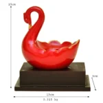Elegant Red Swan Decorative Candle Holder F-108-R - Image 5