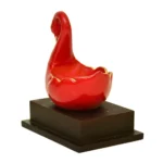 Elegant Red Swan Decorative Candle Holder F-108-R - Image 3
