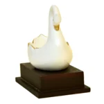Elegant White Swan Decorative Bowl Showpiece F-108-W - Image 3