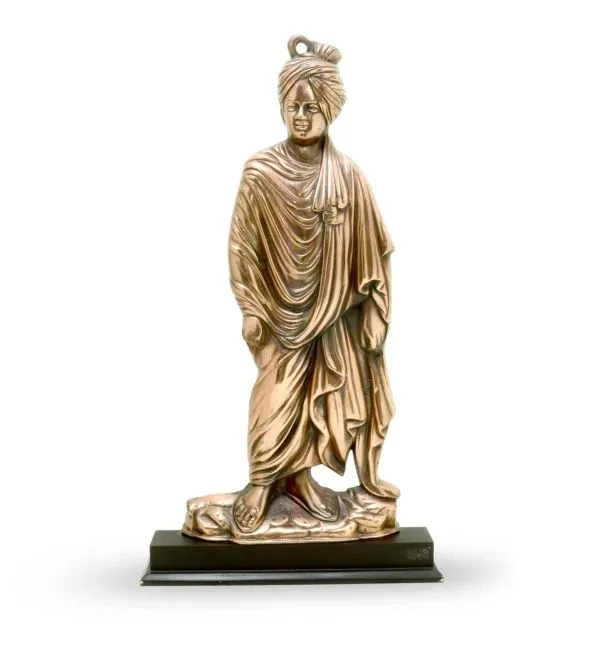 Craftearth Black Metal Swami Vivekananda Statue G-45-A
