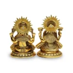 CraftEarth Metal Lakshmi-Ganesha Golden Pair W-3-A - Image 4