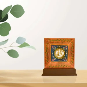 Handcrafted Radha Krishna Decorative Frame – Ethnic Wall/Table Art - WD-101-A