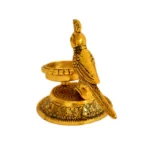 Decorative Parrot Diya Traditional Indian Oil Lamp W-178-A - Image 2
