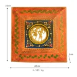 Handcrafted Dhokra Casting Wooden Frame WD-101-A-WS - Image 4