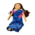 Handcrafted Indian Doll in Saree Washable & Kid-Safe GD-3 - Image 5