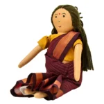 Handcrafted Fabric Doll in Traditional Saree “Amma” Inspired Soft Toy GD-8 - Image 5