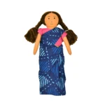Handcrafted Indian Doll in Saree Washable & Kid-Safe GD-3 - Image 3