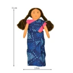 Handcrafted Indian Doll in Saree Washable & Kid-Safe GD-3 - Image 4