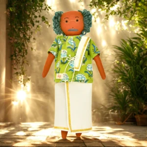 Handmade Thatha Doll – Traditional South Indian Grandfather Soft Toy for Kids - GD-11