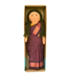 Handcrafted Fabric Doll in Traditional Saree “Amma” Inspired Soft Toy GD-8 - Image 7