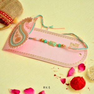 Handcrafted Designer Multicolor Beaded Rakhi – RK-5