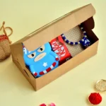 Captain America Rakhi Gift Pack for Kids - RK-29 | Superhero Bracelet Rakhi with Chocolate & Coin Pouch - Image 3