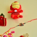 Iron Man Rakhi Gift Pack for Kids - RK-31 | Designer Rakhi with Soft Toy - Image 2