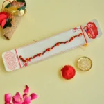 Handcrafted Braided Thread Rakhi – RK-140 | Simple Elegance in Tricolor Thread - Image 2