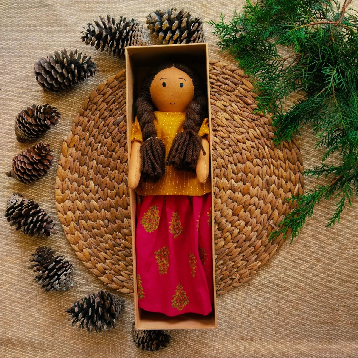 Handcrafted Doll Nilah in Classic Yellow GD-1 - Image 4