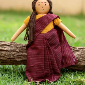 Handcrafted Fabric Doll in Traditional Saree – “Amma” Inspired Soft Toy - GD-8